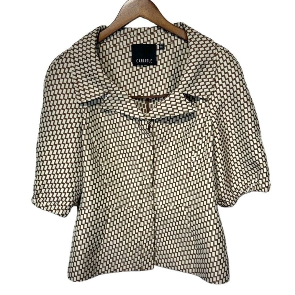 Carlisle Suit Set Cream/Brown Size 14